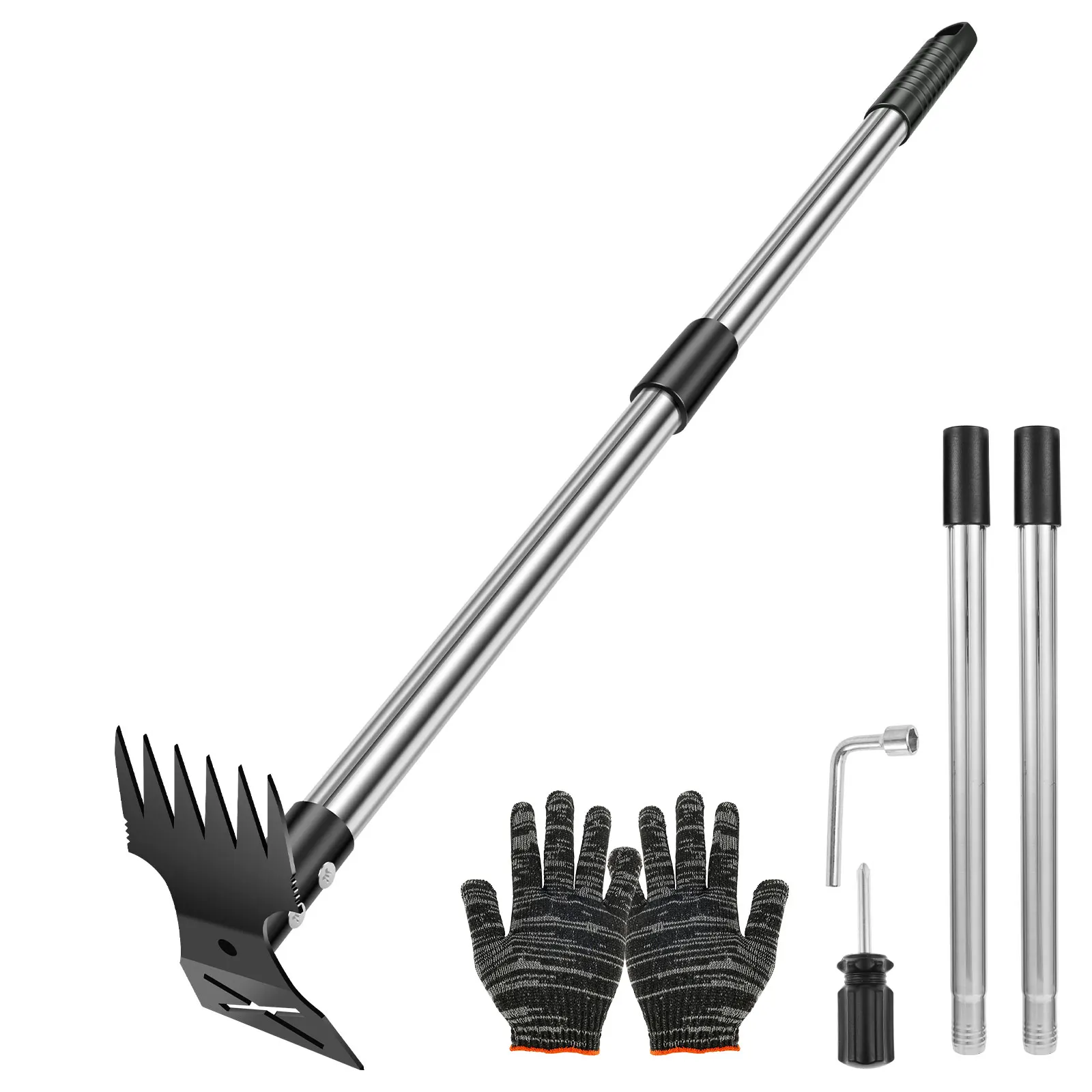 Gardening Tools To Remove Weeds - 정원 초가지붕 갈퀴 스테인리스 정원 잡초