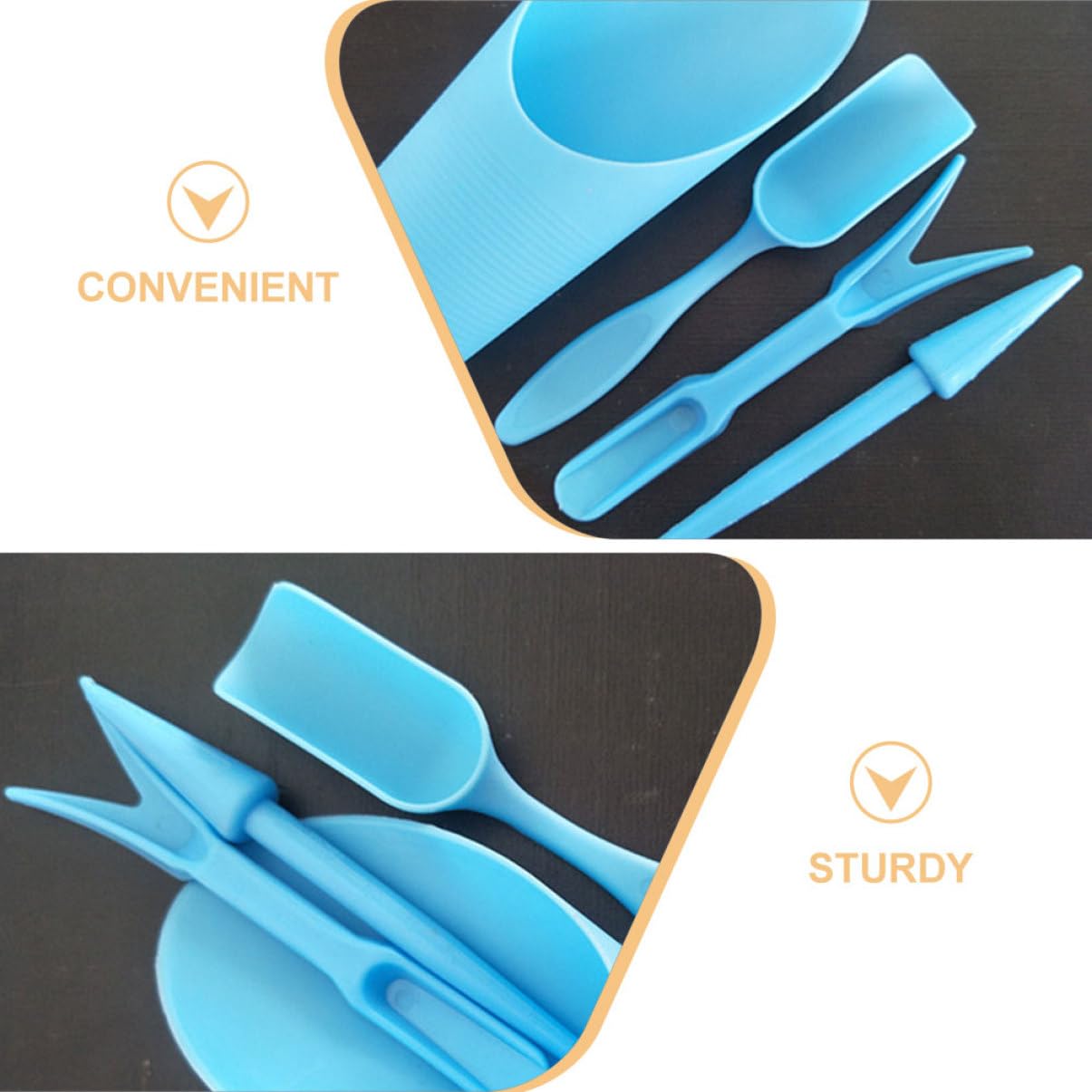 4 개/대, 플라스틱 내구성 양동이 삽 화분 재배 실린 - Gardening Tools Spade 리뷰 및 가격