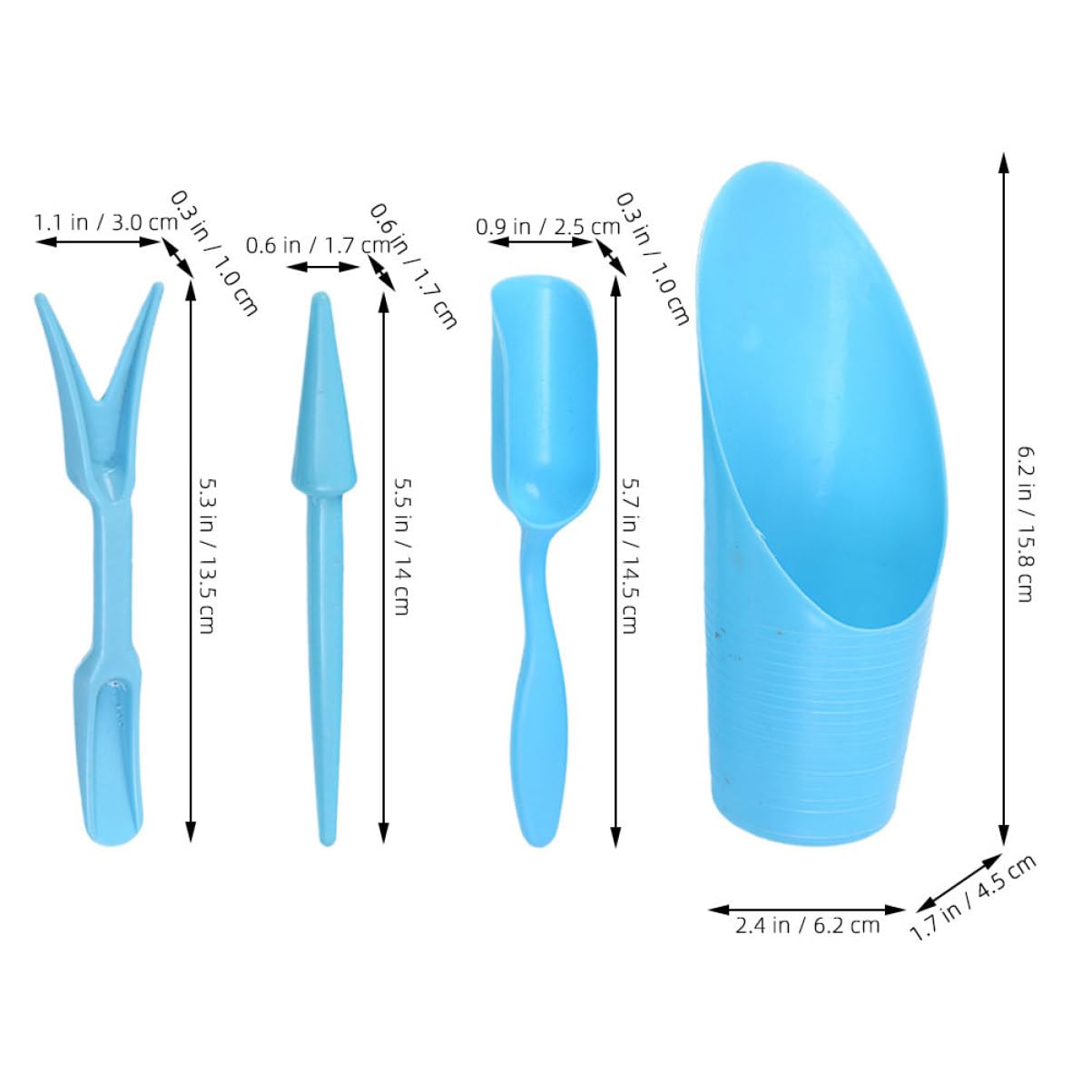 4 개/대, 플라스틱 내구성 양동이 삽 화분 재배 실린 - Gardening Tools Spade 리뷰 및 가격