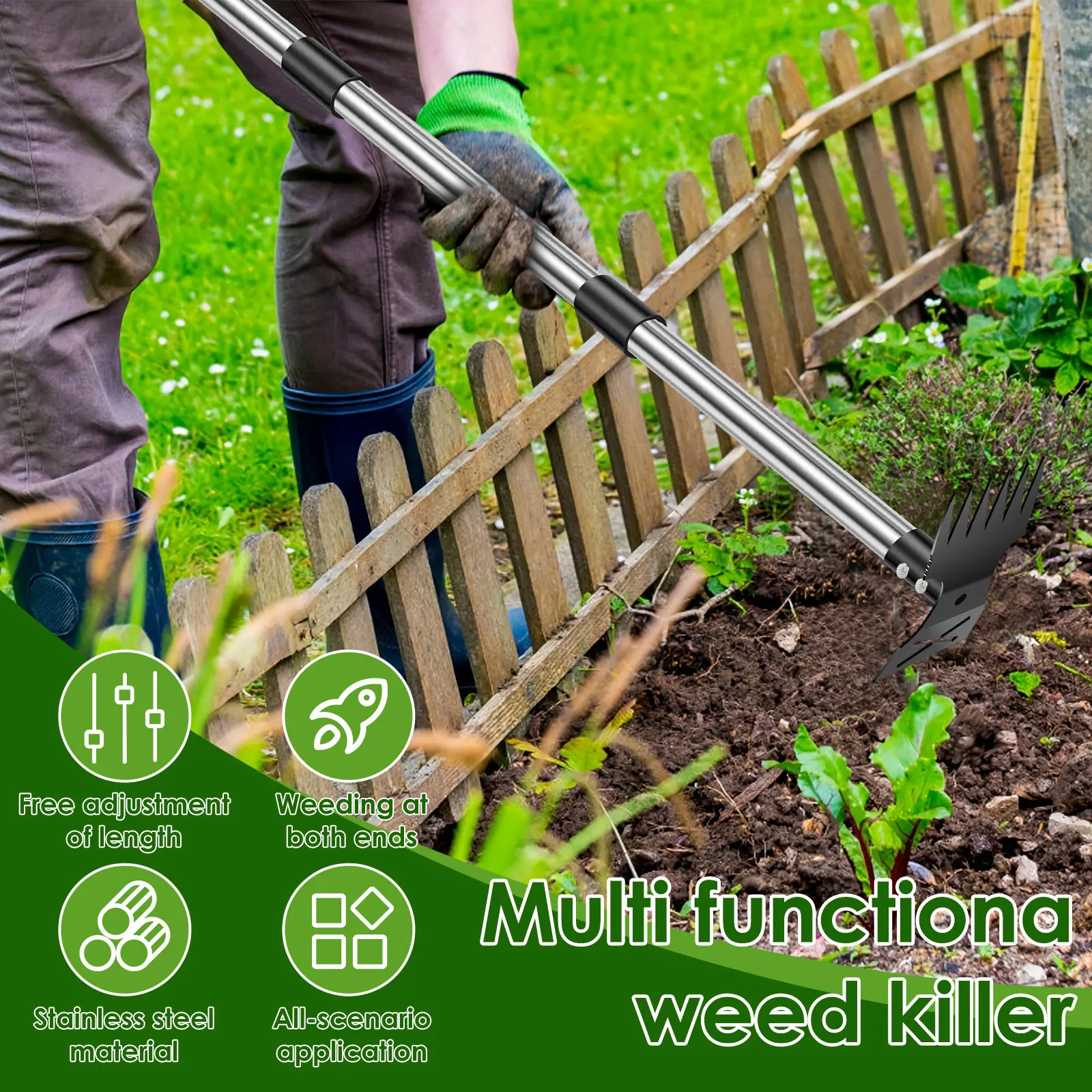 정원 초가지붕 갈퀴 스테인리스 정원 잡초 제거 도구 죽 - Gardening Tools To Remove Weeds 리뷰 및 가격