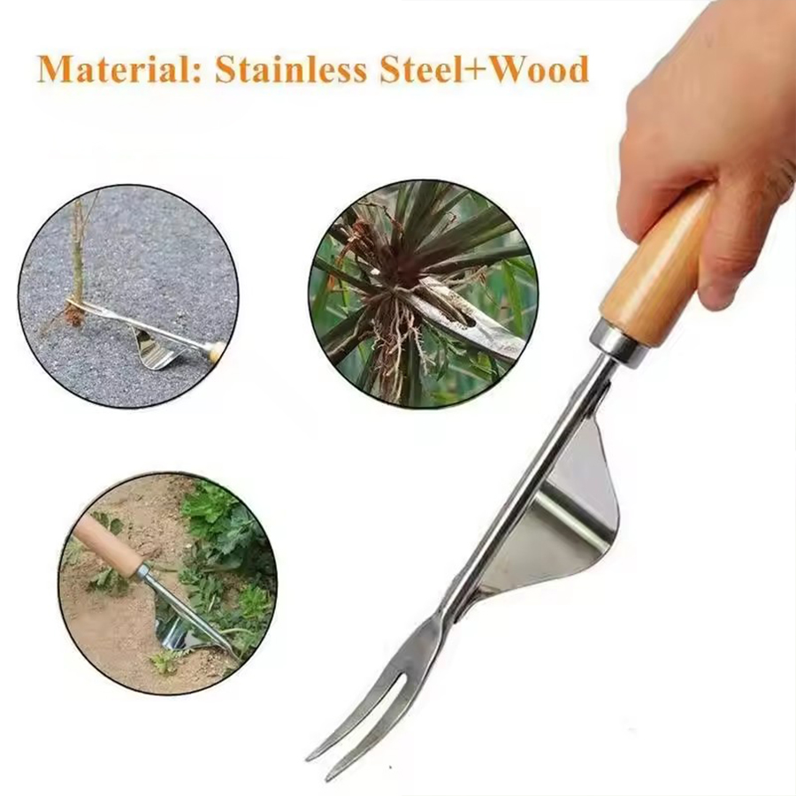 휴대용 제초기구 스테인리스 스틸 나무 손잡이 수동 제초 - Gardening Tools To Remove Weeds 리뷰 및 가격