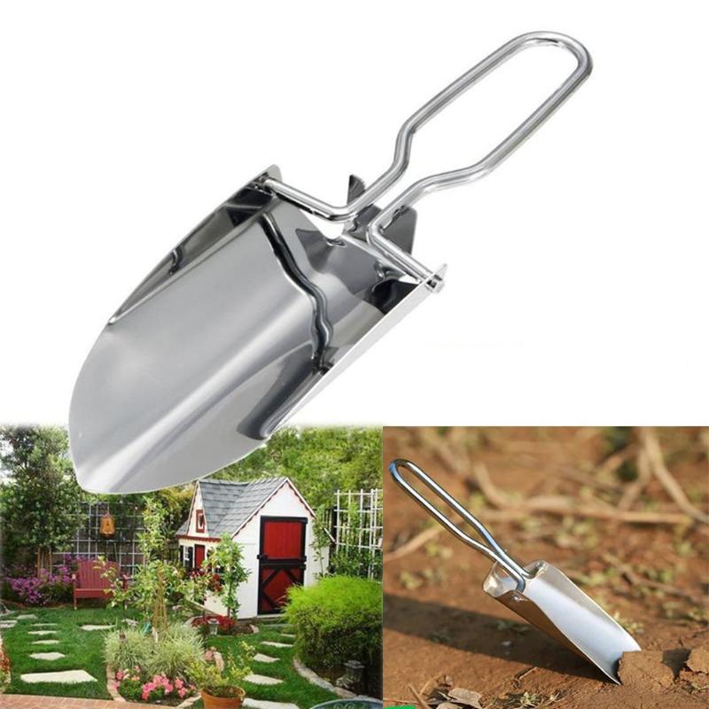 1/2개 스테인레스 스틸 접이식 삽 – 휴대용 정원 이 - Gardening Tools Spade 리뷰 및 가격