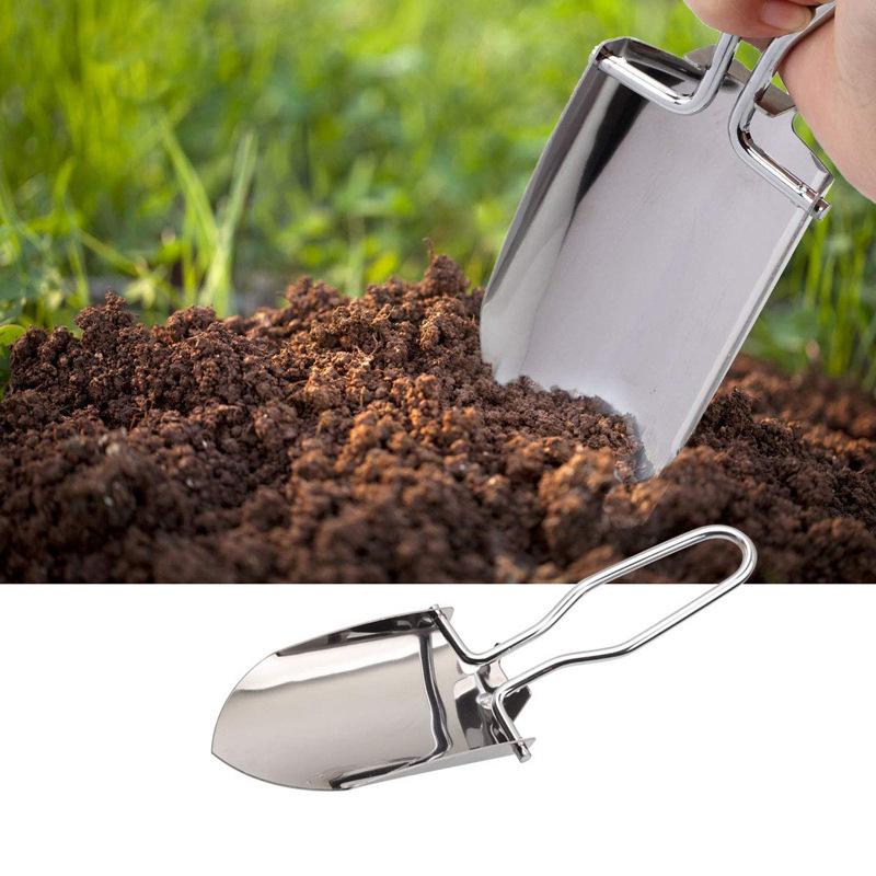 1/2개 스테인레스 스틸 접이식 삽 – 휴대용 정원 이 - Gardening Tools Spade 리뷰 및 가격