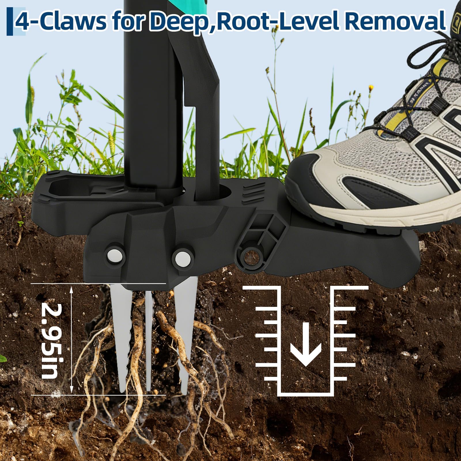 긴 손잡이가 있는 스탠드형 잡초 제거기, 굽히지 않고  - Gardening Tools To Remove Weeds 리뷰 및 가격