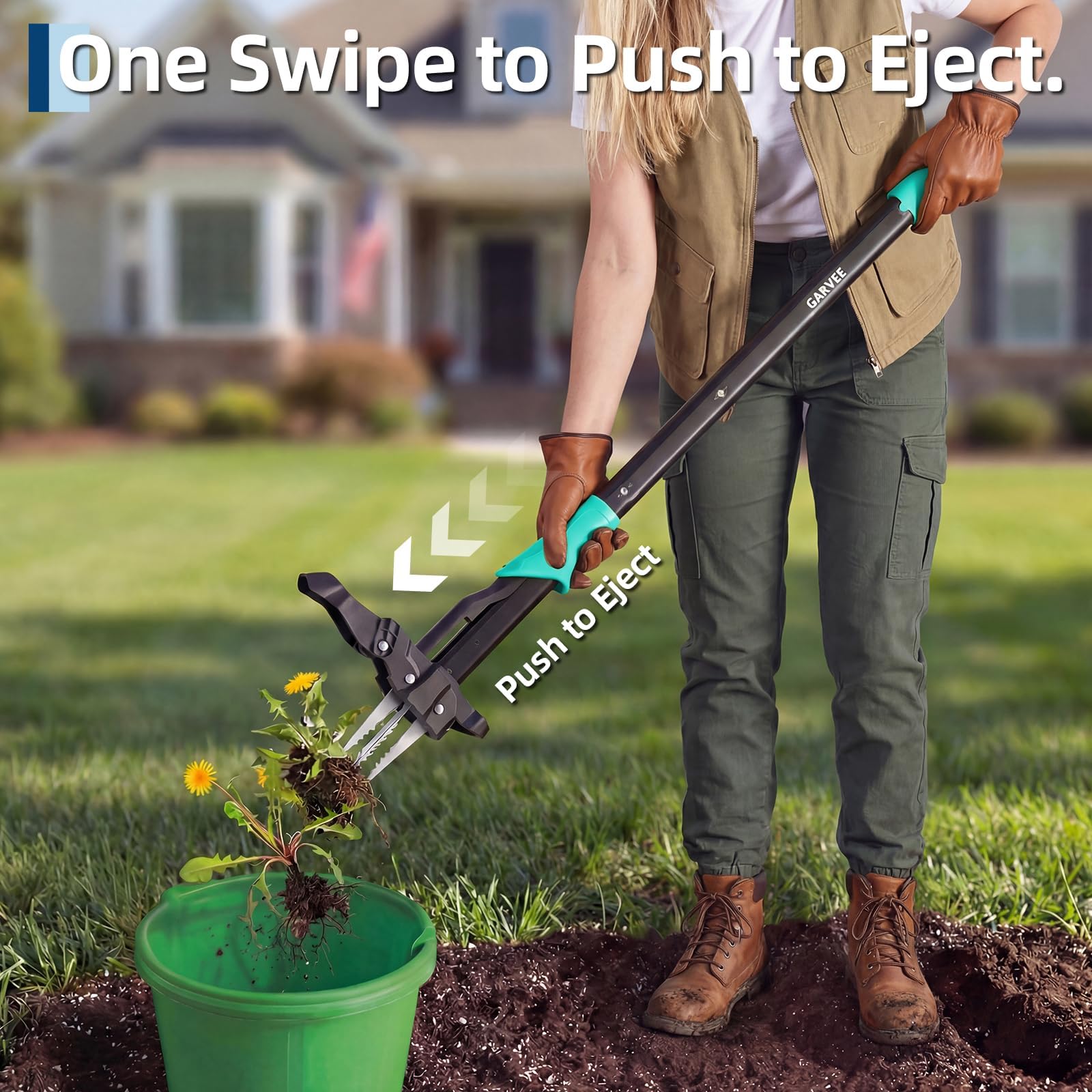 긴 손잡이가 있는 스탠드형 잡초 제거기, 굽히지 않고  - Gardening Tools To Remove Weeds 리뷰 및 가격