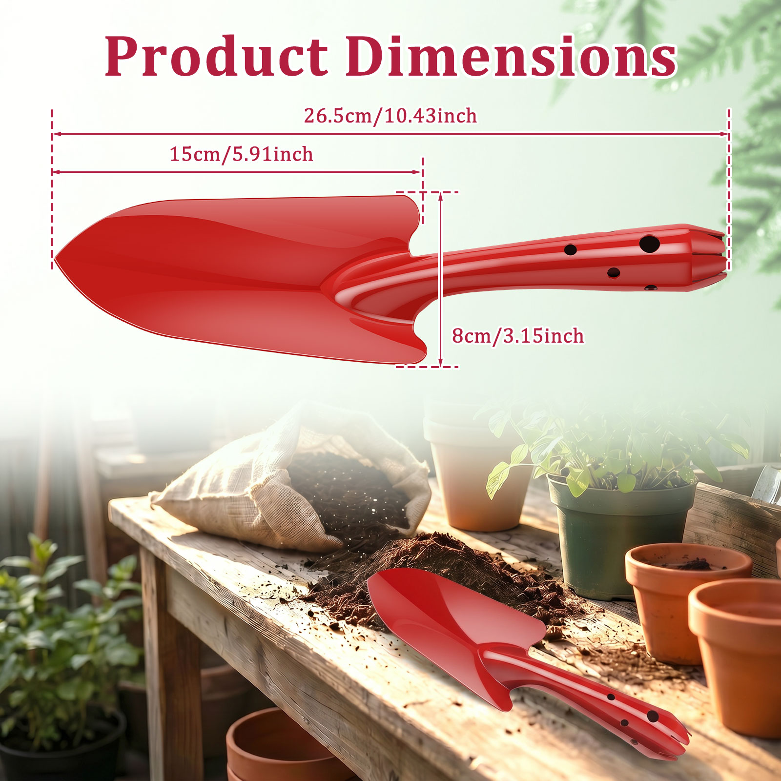 정원용 삽 녹 방지 금속 정원용 손삽 작은 원예 도구  - Gardening Tools Spade 리뷰 및 가격