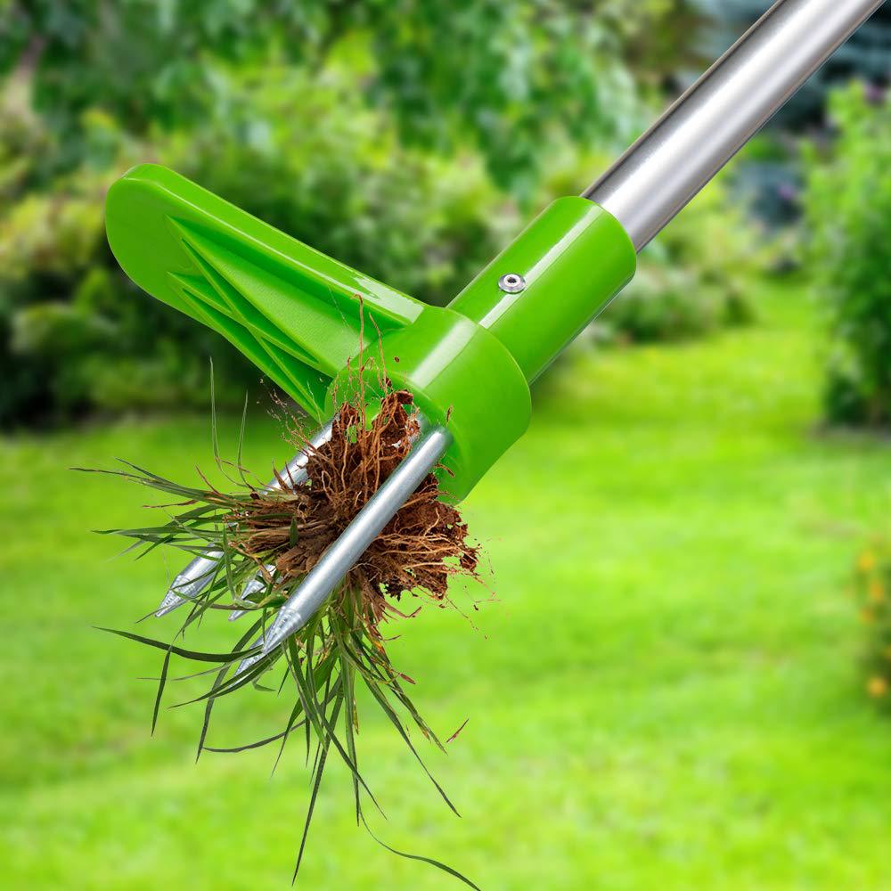 수동 내구성 킬러 도구 스탠드 업 잡초 풀러 루트 리무 - Gardening Tools To Remove Weeds 리뷰 및 가격