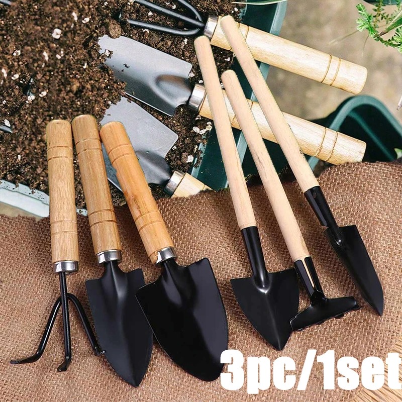 3PC/1Set 미니 원예 도구 세트 손잡이가 있는 휴 - Gardening Tools Spade 리뷰 및 가격