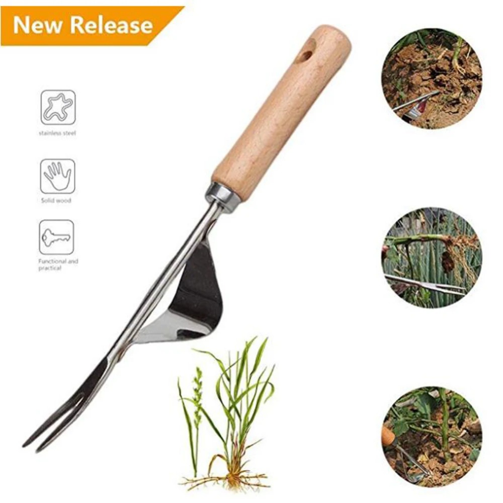 목재 손잡이 스테인레스 스틸 정원 잡초 제거 커터 풀러 - Gardening Tools To Remove Weeds 리뷰 및 가격